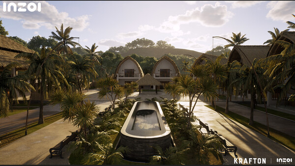 인조이의 DLC '섬으로 떠나요' 속 신규 지역 '차하야'의 인게임 그래픽. 사진=크래프톤