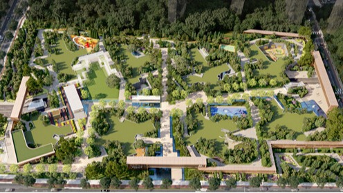 대우건설이 개포우성7차에 제안한 '써밋 프라니티' 조경 구상도. 사진=대우건설