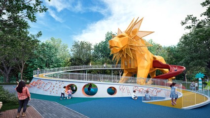 써밋 프라니티의 아트 플레이 그라운드. 사진=대우건설