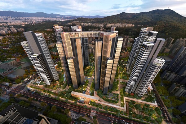 서울 강남구 개포동 개포우성7차 재건축 아파트 단지 조감도. 사진=대우건설