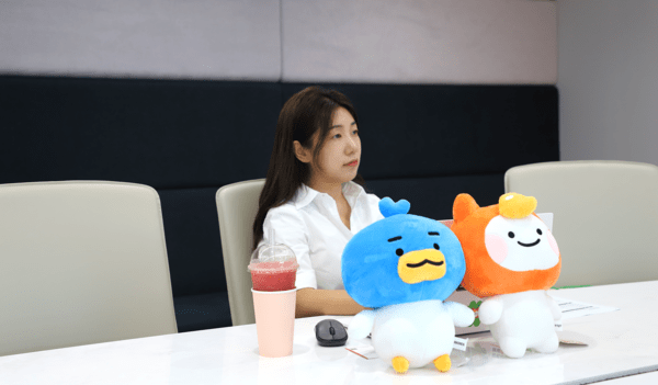 김여름 통합브랜딩팀 팀장이 인터뷰에 응하고 있는 모습. 사진=잡코리아