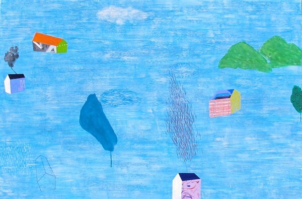 이경애.Going home. 195×130cm. acrylic on canvas.2025. 그림=세종뮤지엄갤러리