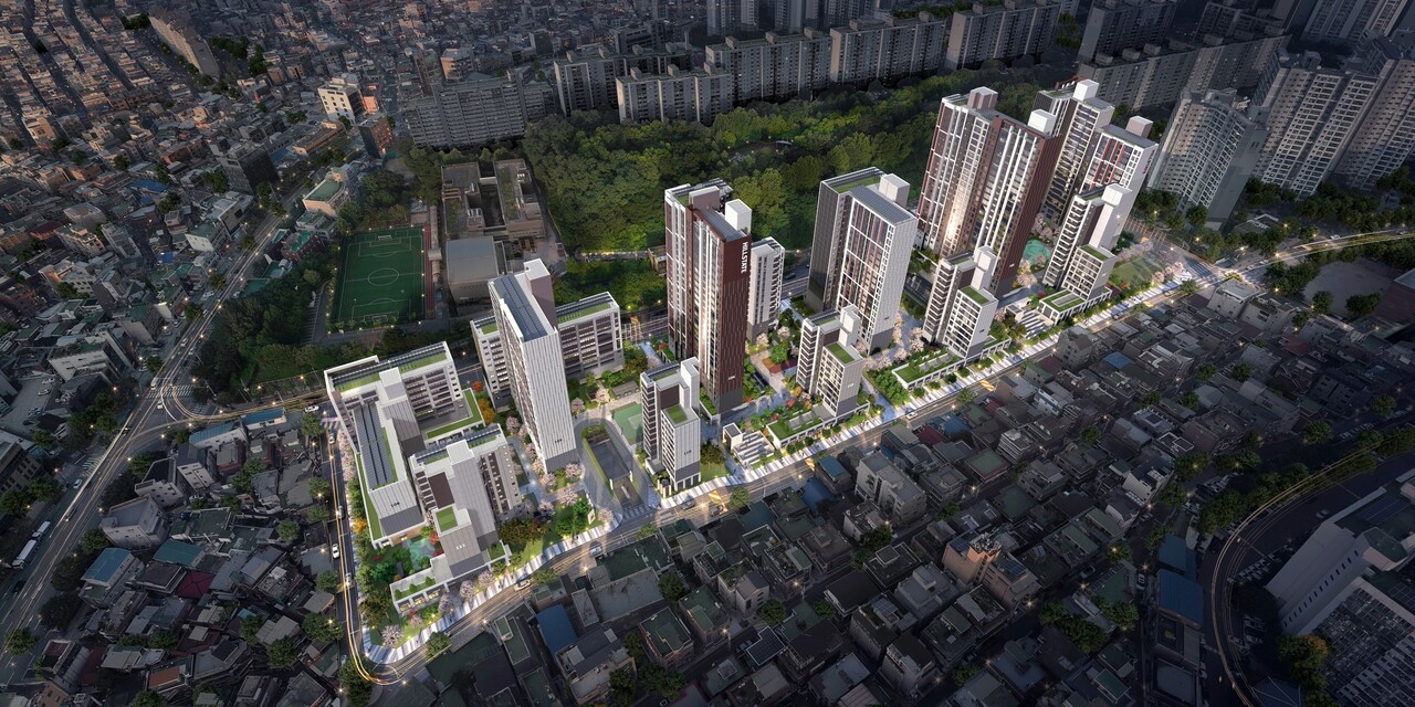 사당동 '힐스테이트 이수역센트럴' 주변에는 서리풀 복합시설(2030년 준공 목표)과 사당역 복합환승센터(2034년 완공 목표) 등 대규모 개발사업이 추진되고 있다. 사진=현대건설