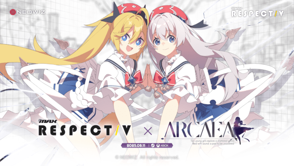 ‘디제이맥스 리스펙트 V(DJMAX RESPECT V)’가‘ 아르케아(ARCAEA)’와 협업한 신규 콜라보 DLC를 출시한다. 사진=네오위즈