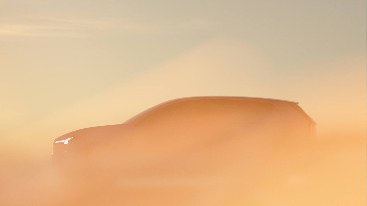 볼보 'EX60'의 티저 이미지. 볼보는 'IAA 2025' 개최 시점에 맞춰 차세대 모듈러 플랫폼 'SPA3' 기반 중형 전기 SUV 'EX60'의 공개 계획을 발표했다. 사진=볼보