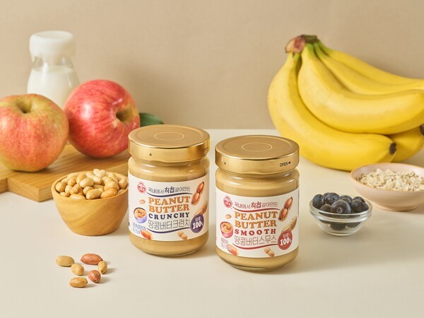 오뚜기는 땅콩만을 사용한 '100% 땅콩버터' 2종을 출시했다. 사진=오뚜기