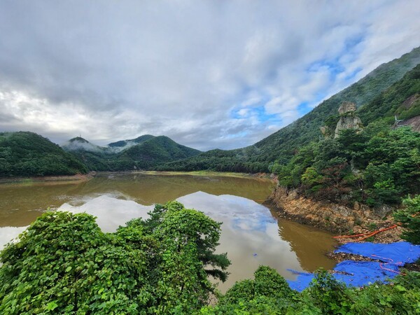 오봉저수지 저수율이 회복되며 지역 물 공급이 안정됐다. 사진은 물이 차오른 오봉저수지. 사진=뉴시스