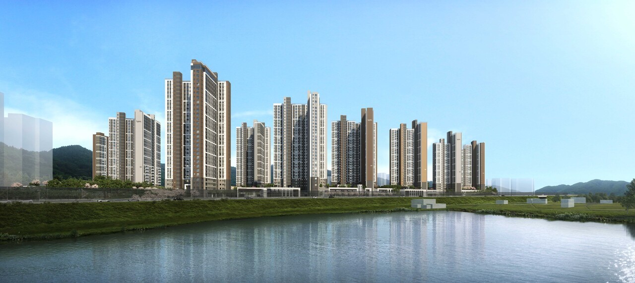 우미건설이 26일 ‘오산 세교 우미린 레이크시티’ 견본주택을 열고 총 1424가구 규모 단지 분양에 나선다. 사진=우미건설