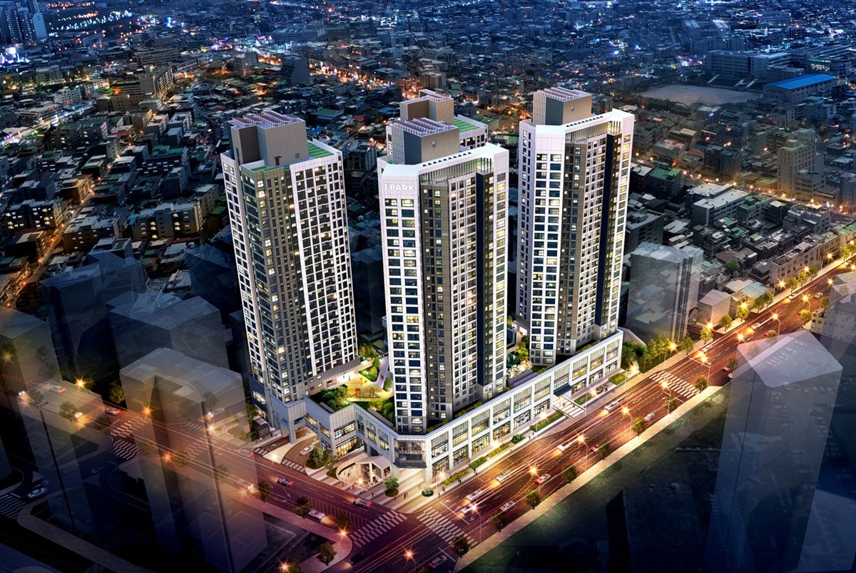 HDC현대산업개발이 서울시 중랑구 망우동 일대에 지하 7층~지상 최고 28층, 공동주택 2개 동, 오피스텔 2개 동 규모로 들어선다. 사진은 상봉 센트럴 아이파크 조감도. 사진=HDC현대산업개발