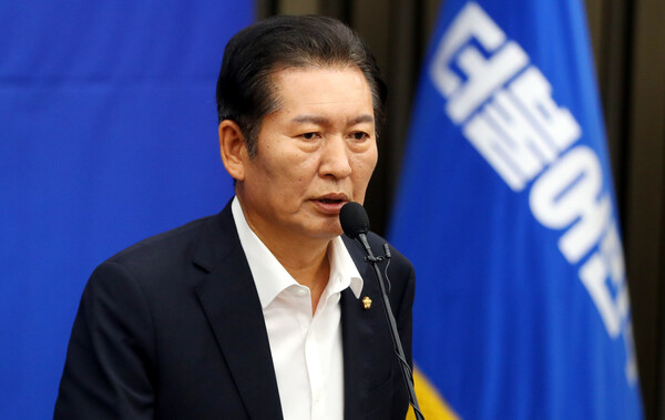 정청래 더불어민주당 당대표. 사진=뉴시스