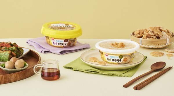오뚜기는 '저칼로리 현미누룽지죽과 흑미누룽지죽'을 출시했다. 사진=오뚜기