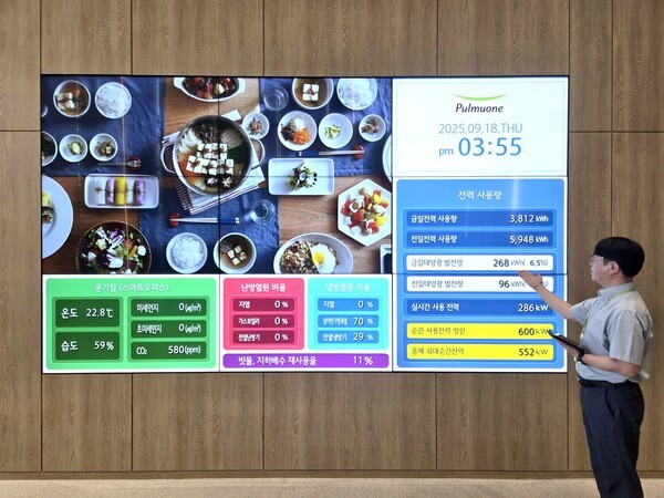 LG전자 BEMS가 설치된 충북 오송 풀무원기술원. 사진=LG전자