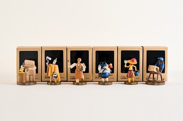 현대리바트는 '리바트 캐릭터' 피규어 6종을 선보이며 2030 세대 공략에 나선다. 사진=현대리바트