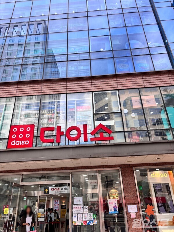 다이소 입구. 사진=김나연 기자