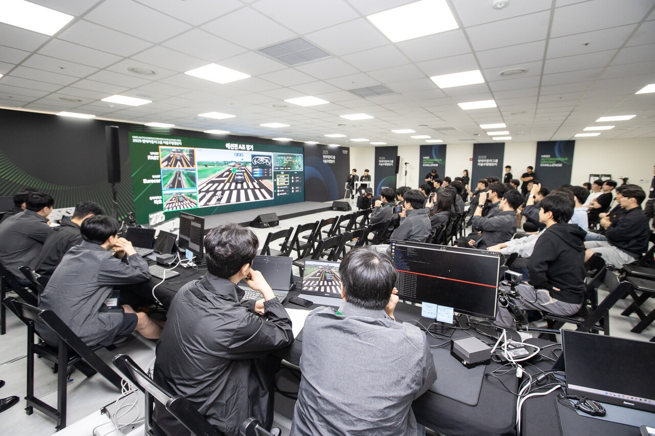 현대자동차그룹이 30일 서울 성동구 팩토리얼 성수에서 대학생 대상 '2025 자율주행 챌린지' 2차 결승 대회를 개최했다. 사진=현대자동차그룹