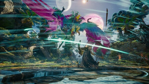 신성한 아울도르의 필살기 '회오리'. 사진=엔씨소프트