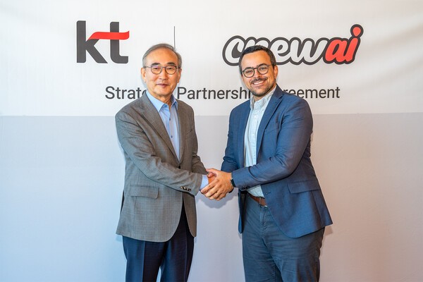 KT가 크루AI와 전략적 파트너십을 체결했다. 사진=KT