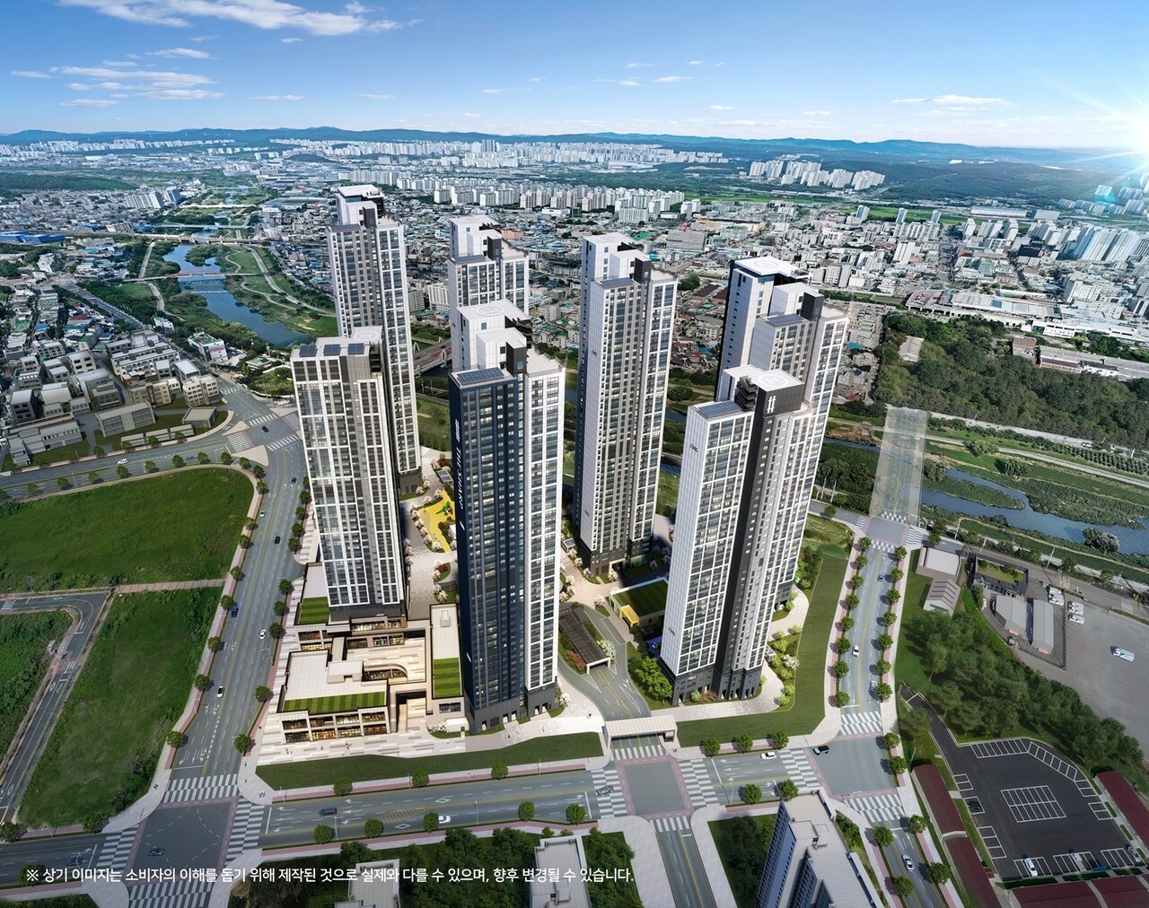 포스코이앤씨가 오산 세교2지구에 44층 랜드마크 단지 '더샵 오산역아크시티' 견본주택을 열고 임차인 모집에 나선다.사진=포스코이앤씨