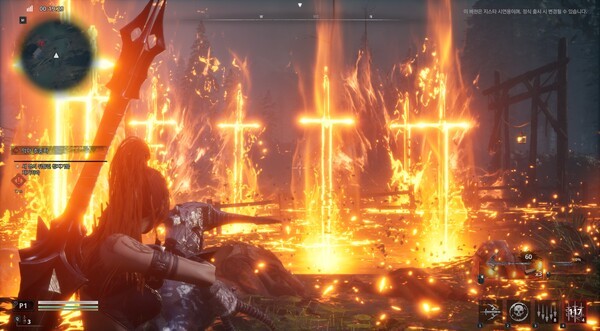 헤븐스톤 스킬 중 하나인 '검의 무덤'. 사진=넷마블