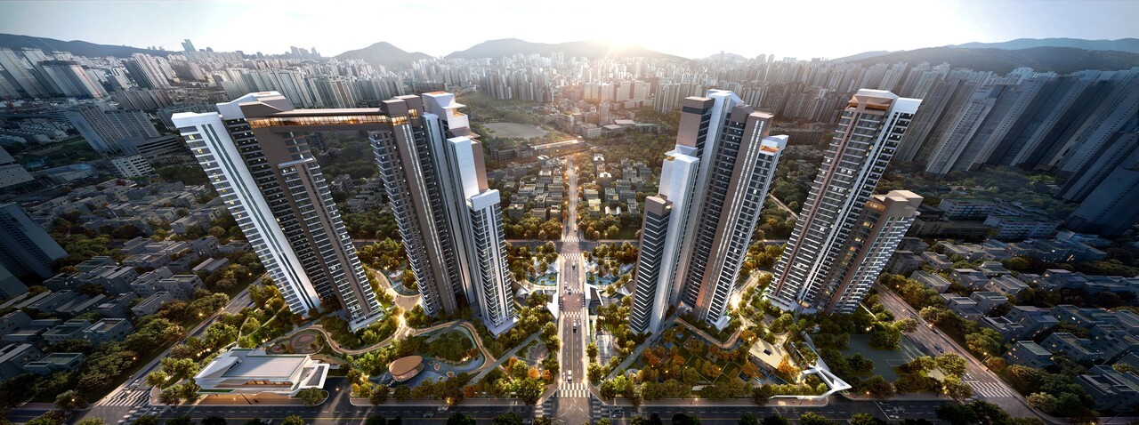 현대건설이 부산 사직5구역 재개발사업을 수주하며 도시정비사업 누적 수주액 9조원을 돌파했다. 사진=현대건설