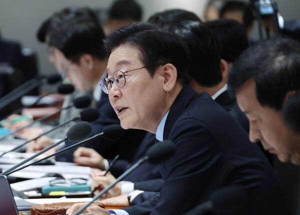 11일 서울 용산 대통령실 청사에서 열린 국무회의에서 이재명 대통령이 발언하고 있다. 사진=대통령실통신사진기자단