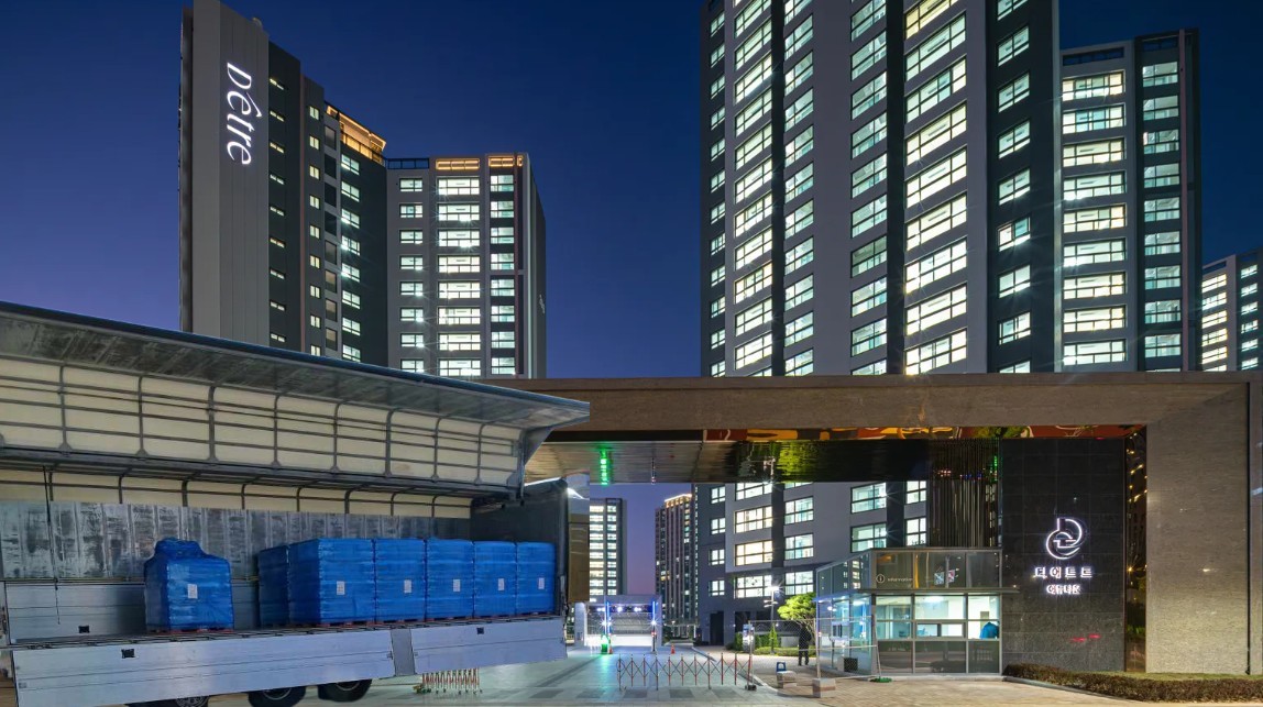 파주 디에트르 생수지원 컨셉이미지. 대방건설이 파주시 단수 사태로 불편을 겪은 자사 시공 아파트 2410세대에 긴급 생수를 지원했다. 사진=대방건설