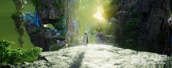 아이온2에서 바람길을 타는 방법을 배우는 장소. 사진=편슬기 기자