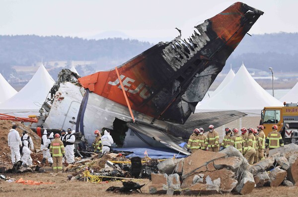 올해 1월 4일 전남 무안군 무안국제공항에서 발생한 제주항공 여객기 참사 현장. 사진=뉴시스