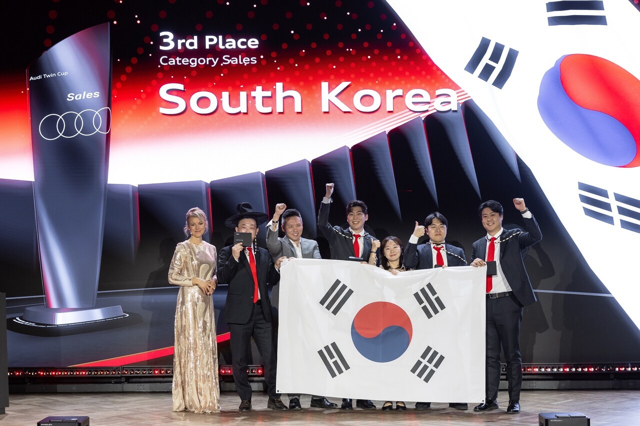 한국 대표팀은 아우디 트윈컵 2025에서 세일즈와 애프터세일즈 부문 모두 3위를 기록했다. 사진=아우디 코리아