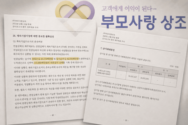 부모사랑 상조, 레버리지 투자 손실에 자본잠식 우려까지 '총체적 난국... - 뉴스 썸네일 이미지