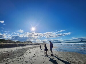 뉴질랜드 북섬 오호페 해변[Ohope Beach]. 뉴질랜드인들이 가장 사랑하는 해변 1위로 뽑혔다. [사진=윤노리작가]